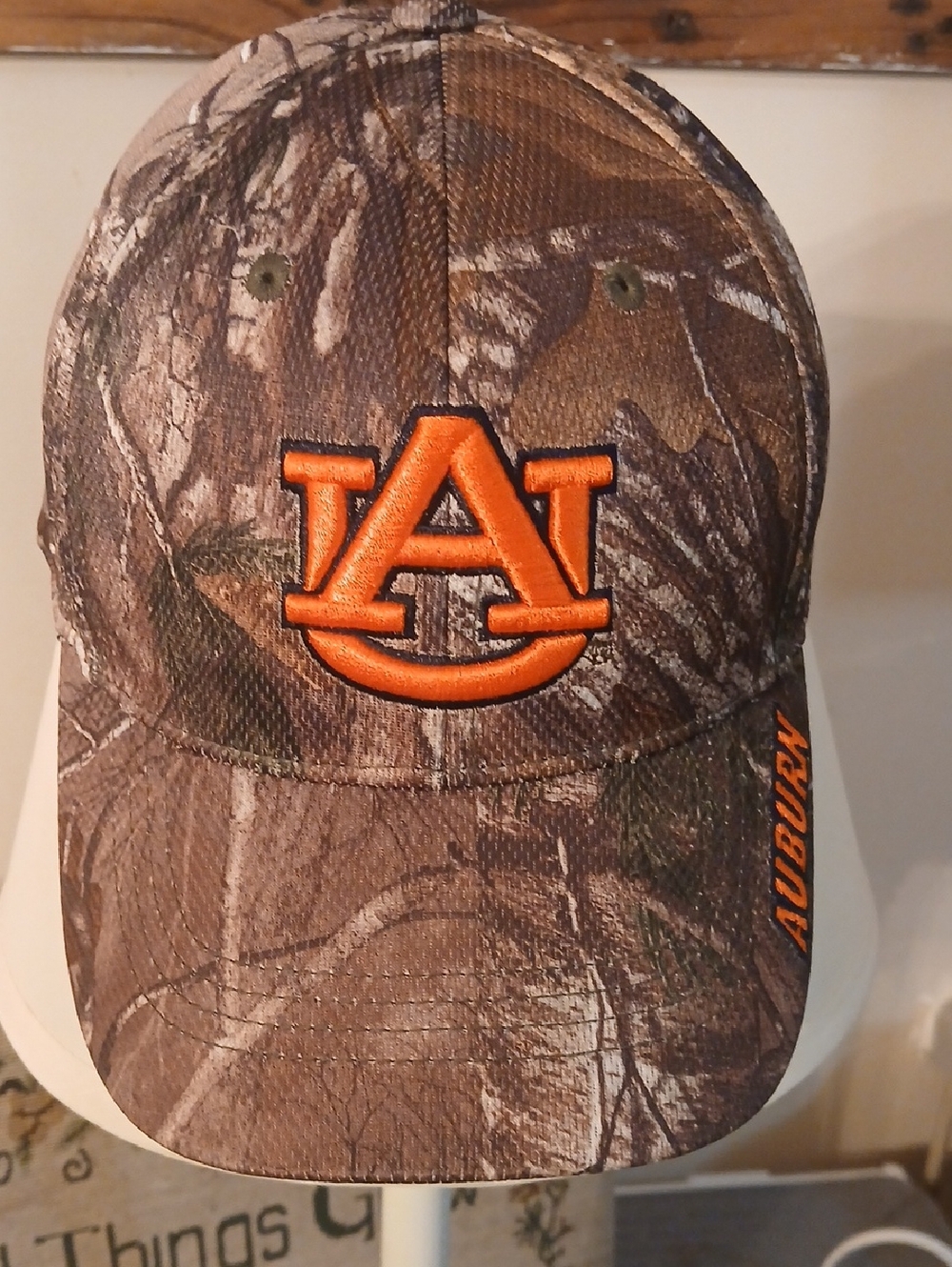 Auburn Tigers Hat Top of the World Realtree Camo Memory Fit Cap NCAA War Eagle